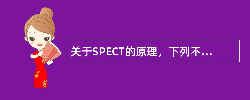 关于SPECT的原理，下列不是由投影重建断层的方法的是（）