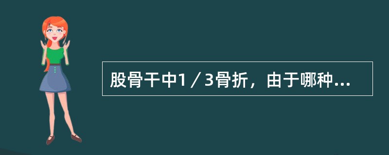 股骨干中1／3骨折，由于哪种肌的牵拉，常使骨折向外侧成角()