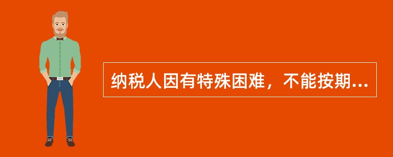 纳税人因有特殊困难，不能按期缴纳税款的，经（  ）批准，可以延期缴纳税款。