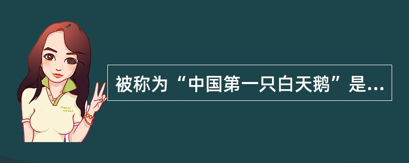 被称为“中国第一只白天鹅”是（）。