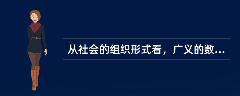 从社会的组织形式看，广义的数字档案馆是由一个个相对独立的个体数字档案馆所组成.（）