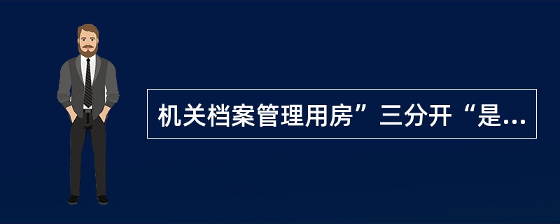 机关档案管理用房”三分开“是指()档案保管和阅档的用房必须按照各自的要求分开.