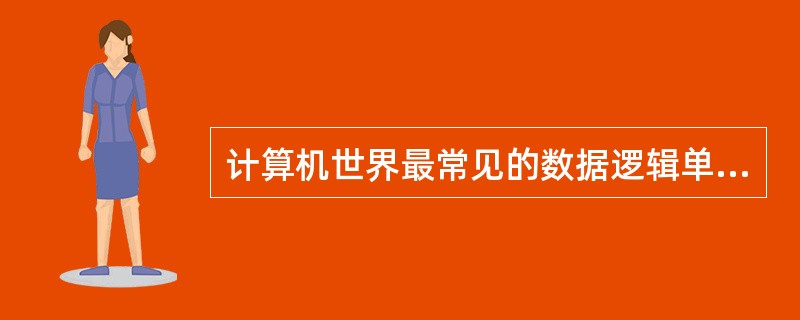 计算机世界最常见的数据逻辑单元和处理对象是（　　）。