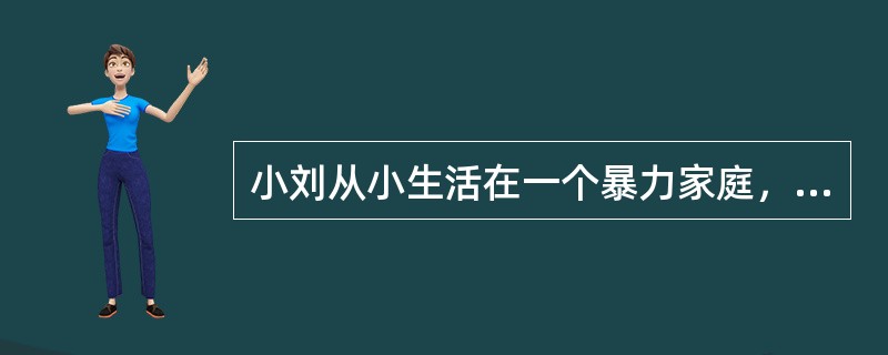 小刘从小生活在一个暴力家庭，父母常常吵架，每次吵架后，小刘就会被父母当做出气的对象，以至于小刘后来不敢与人说话，不敢走上社会，社会工作者试图将小刘的这种痛苦的生活经历转化为对其生活有意义的经验，社会工