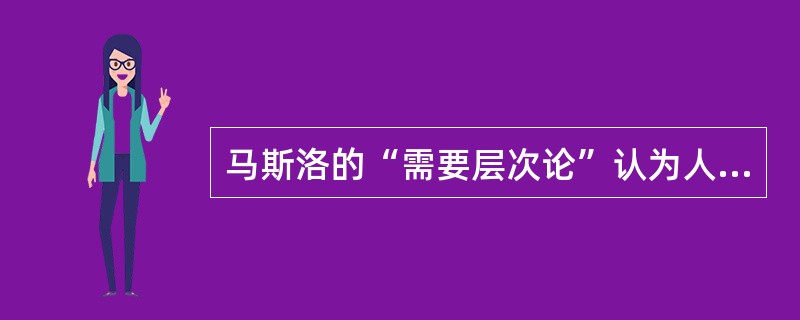 马斯洛的“需要层次论”认为人有五种基本需要，摆脱事业和丧失财产威胁属于需求理论中的（）。