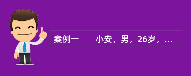 案例一　　小安，男，26岁，大学三年级时因精神疾病退学。退学后，小安在精神卫生中心接受了4周治疗后出院。小安的母亲提前退休后全身心地照顾他，但是,小安的某些社会机能仍在慢慢退化。朋友和同学开始疏远他，