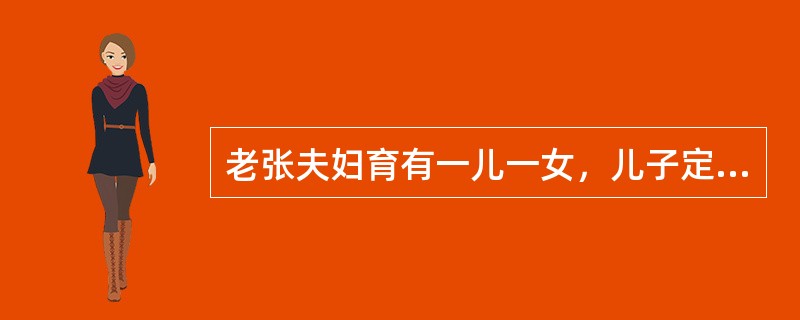 老张夫妇育有一儿一女，儿子定居国外，日常生活由女儿照料。去年“五一”期间，老张夫妇和女儿旅游时遭遇交通事故，老张的老伴、女儿死亡，老张生命危急。在医生和护士的见证下，老张立口头遗嘱将个人财产赠给孙子和