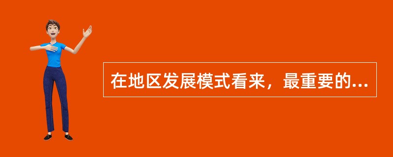在地区发展模式看来，最重要的发展目标是以提升居民解决问题的能力来实现（　　）。