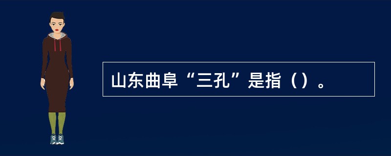 山东曲阜“三孔”是指（）。