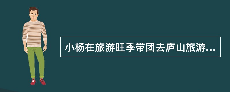 小杨在旅游旺季带团去庐山旅游，旅行社原定的火车卧铺票在临出发前才被告知只能解决一部分部分。因为行程已经确定不能更改，所以社里决定让小杨上车后再解决剩余部分的铺位。请问：如果你是小杨你会如何应对这种情况