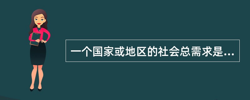一个国家或地区的社会总需求是指（）。
