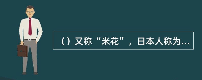 （）又称“米花”，日本人称为“米通”，西方人把它叫做“嵌玻璃的瓷器”。