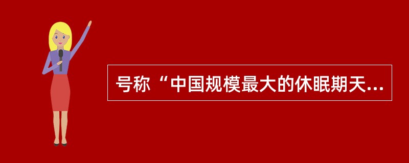 号称“中国规模最大的休眠期天然火山博物馆”的是（）。