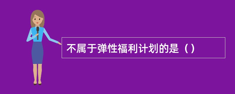 不属于弹性福利计划的是（）