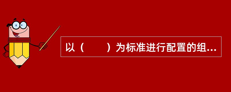 以（　　）为标准进行配置的组织效率最高。