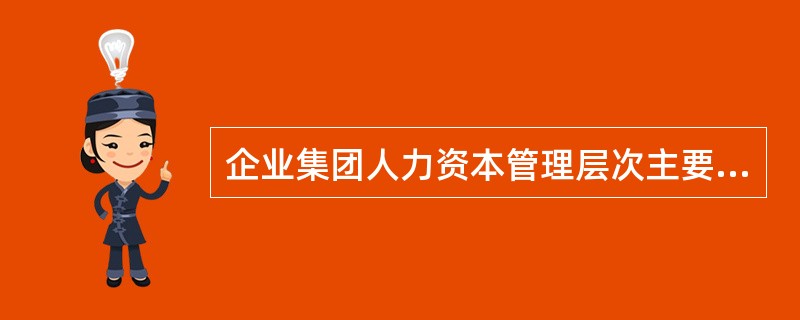 企业集团人力资本管理层次主要包括（）。