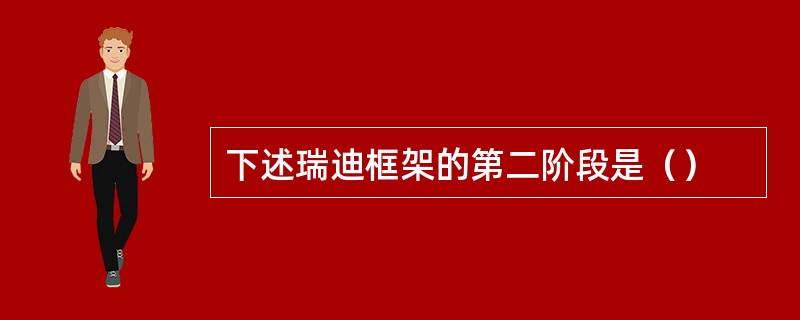 下述瑞迪框架的第二阶段是（）