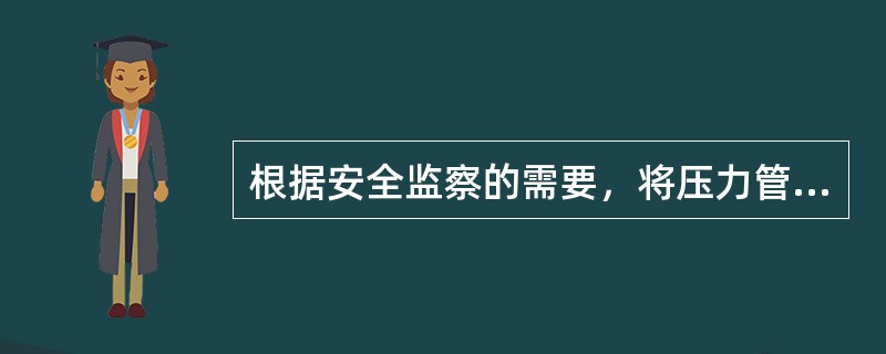 根据安全监察的需要，将压力管道分为( )。