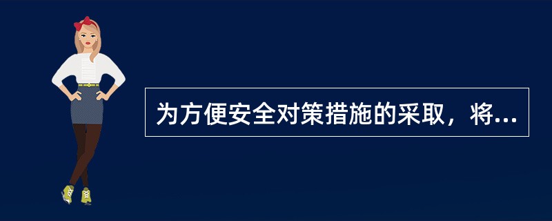 为方便安全对策措施的采取，将厂区按功能划分为( )。
