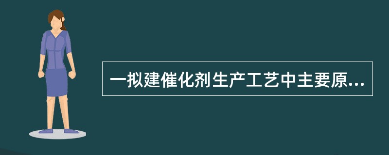 一拟建催化剂生产工艺中主要原料以管线输送，生产工艺过程采用间歇式。各工艺步骤概略介绍如下：合成的催化剂载体、原料四氯化钛以及少量甲苯经管线输送至催化剂合成反应釜进行载钛反应。反应生成的氯化氢气体送至盐