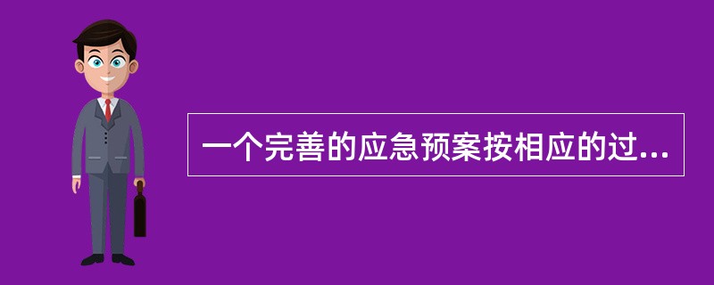 一个完善的应急预案按相应的过程可分为6个一级关键要素，包括( )。