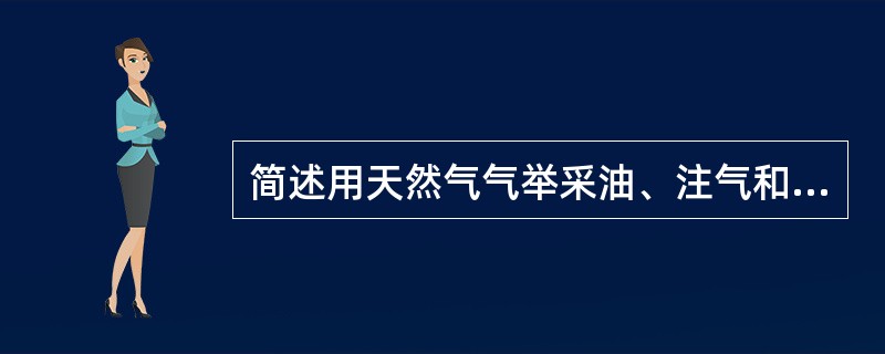 简述用天然气气举采油、注气和注蒸气开采时，必须做到的内容。