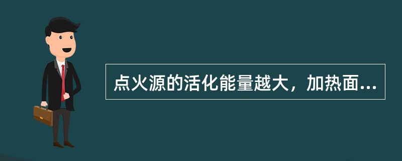 点火源的活化能量越大，加热面积越大，作用时间越（），爆炸极限范围也越大。