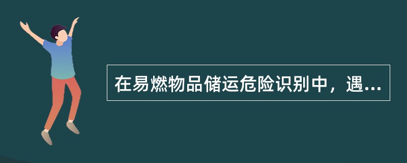 在易燃物品储运危险识别中，遇湿易燃物品的危险特性包括( )。