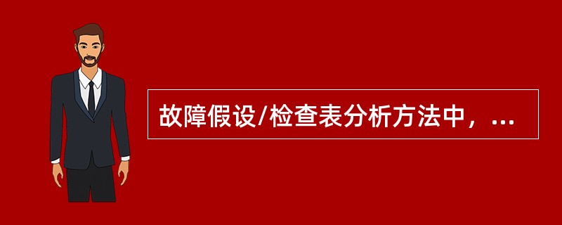 故障假设/检查表分析方法中，结果一般形式是( )。