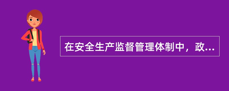 在安全生产监督管理体制中，政府方面的监督主要有( )。