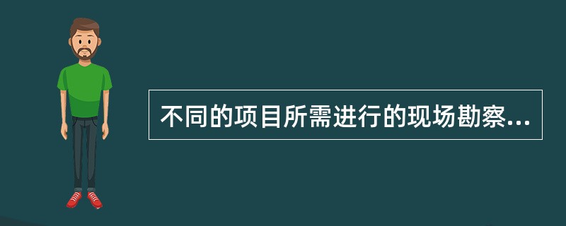 不同的项目所需进行的现场勘察工作是不同的，简要说明项目实施计划管理对项目现场<br />提出的基本要求有哪些。