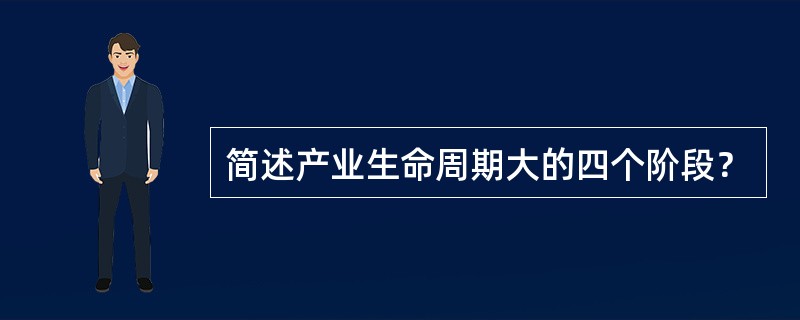 简述产业生命周期大的四个阶段？