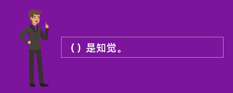 （）是知觉。