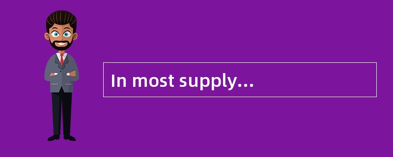 In most supply chains， customer requirements aretransmitted in the form of（ ）.