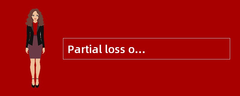 Partial loss or damage is not recoverable from the insurers resulting fromnatural calamities under W