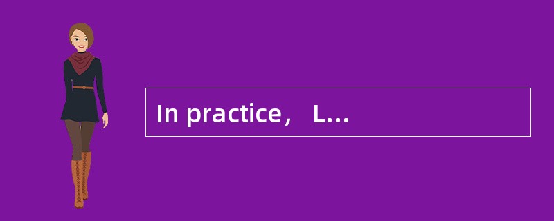 In practice， LCL means that the whole container isintended for one consignee.（ ）