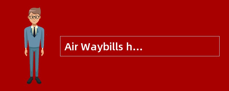 Air Waybills have（ ）digit numbers which can be usedto make bookings， check the status of delivery， a