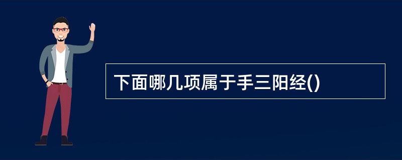 下面哪几项属于手三阳经()