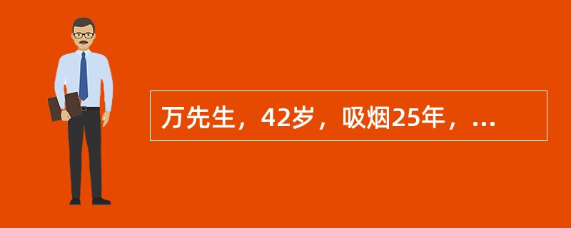 万先生，42岁，吸烟25年，每天1包半，戒烟多次均不成功。万先生的父亲和哥哥都吸烟，这属于成瘾行为的（）。