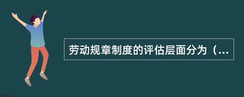 劳动规章制度的评估层面分为（）。