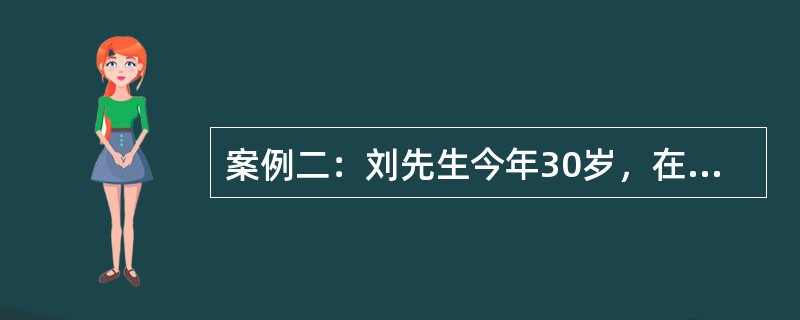 案例二：刘先生今年30岁，在一家大公司工作，刘太太是国内某高校的教师。刘先生2003年买了一辆价值30万元的奥迪A4，当时奥迪A4的市价为32万元。刘先生对该车向某财产保险公司投了保。刘先生是住房公积