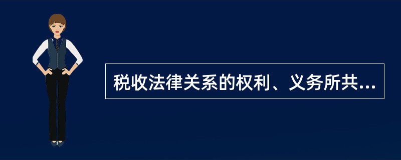 税收法律关系的权利、义务所共同指向的对象是（）。