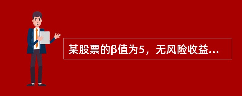 某股票的β值为5，无风险收益率为6％，市场收益率为14％，如果该股票的期望收益率为20％，那么该股票的价格（　　）。