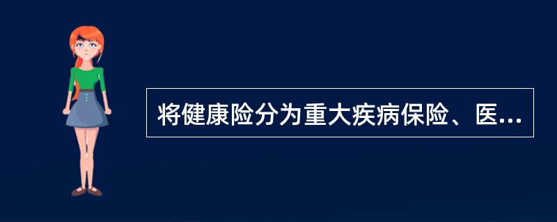 将健康险分为重大疾病保险、医疗费用保险、长期护理保险和伤残收入保险的依据是（　　）。