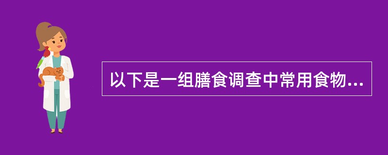 以下是一组膳食调查中常用食物，营养师需要根据经验估计实际重量或折算。<br />　　请回答选择下面问题。一个鸡蛋重量大约是（　　）g。