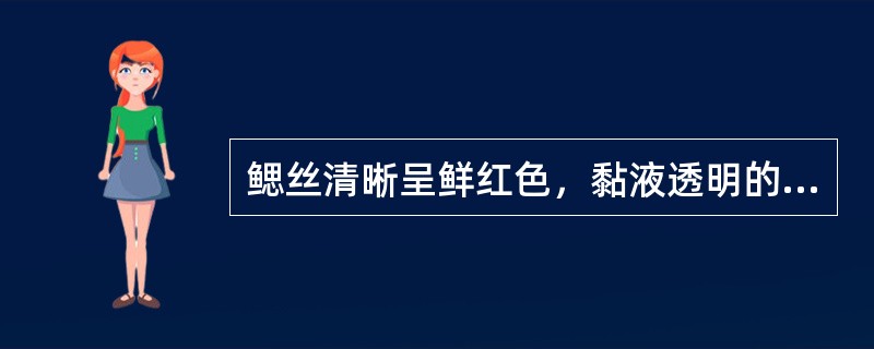 鳃丝清晰呈鲜红色，黏液透明的鱼是新鲜鱼。（）