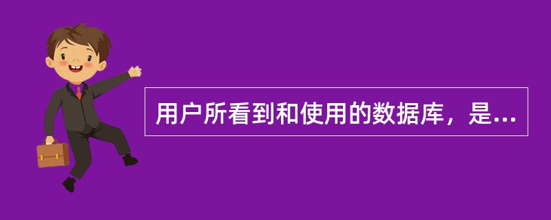 用户所看到和使用的数据库，是数据库的（）。