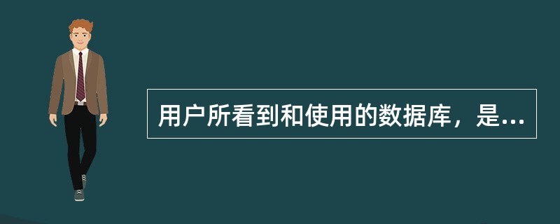 用户所看到和使用的数据库，是数据库的（）。