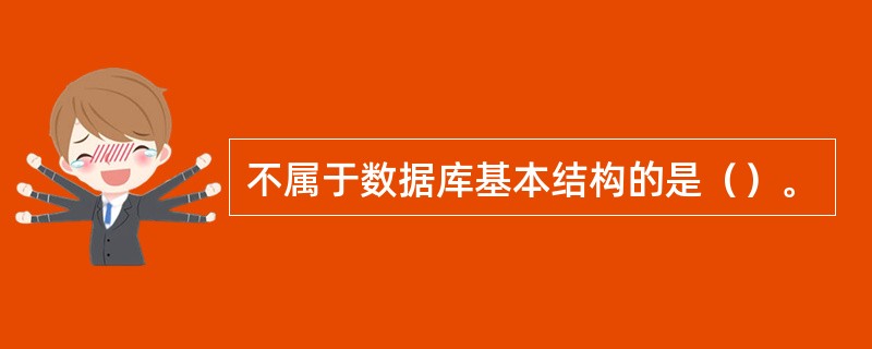 不属于数据库基本结构的是（）。