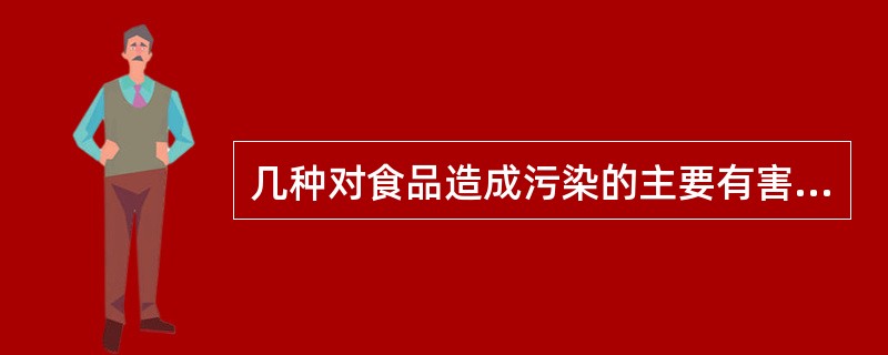 几种对食品造成污染的主要有害金属是（）。